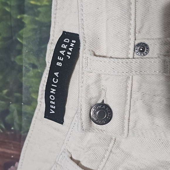 Veronica Beard Cream High-Waisted Booty Shorts Timmi Size 2/26 - Picture 3 of 9